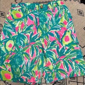 Lilly Pulitzer Pink and Green Kids Shorts